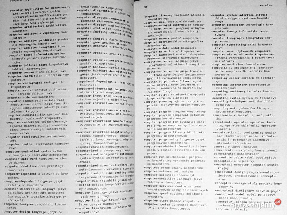 Słownik angielsko polski informatyków M Chełm