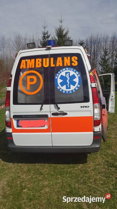 Ambulans karetka Mercedes Vito 116 CDI nosze 168 Rok produkcji 2011 Biskupiec sprzedam