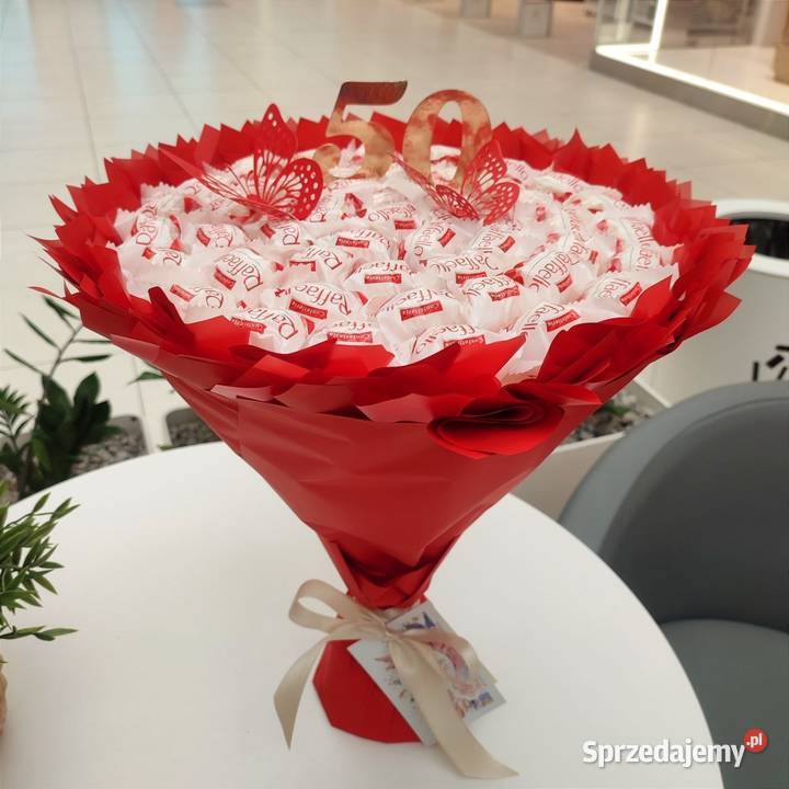 PREZENT NA 50 URODZINY KOBIETY ZONY NIEJ BUKIET Rękodzieło