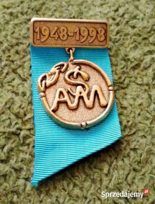 Medal 50lecia ŚAM Katowice 19481998 mosiądz sprzedam