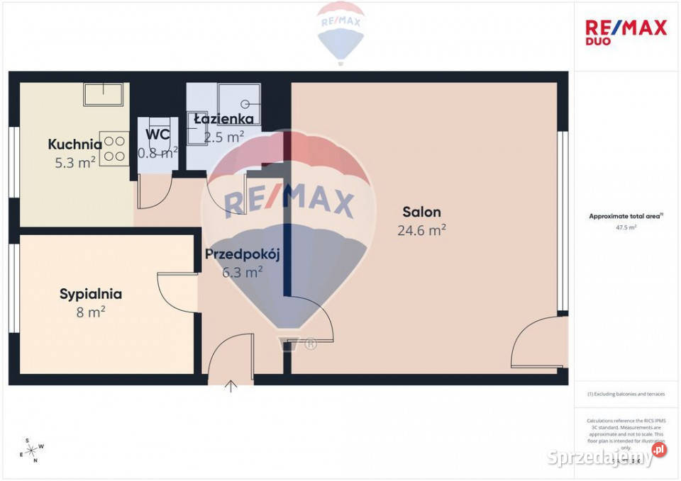 Mieszkanie 4833 m z balkonem Nowy Targ sprzedam