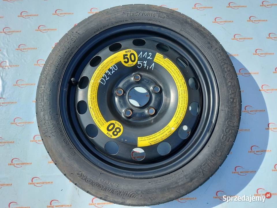 AUDI A3 II 8P GOLF V LEON II koło dojazdowe Kielce sprzedam