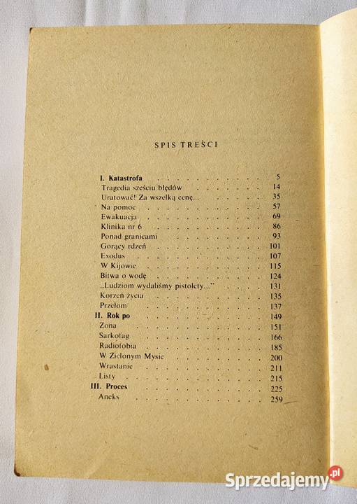CZERNOBYL katastrofy do procesu Waldemar Rok wydania 1989 Hajnówka