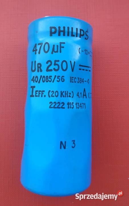Kondensator Elko Philips 470uF 250V Warszawa