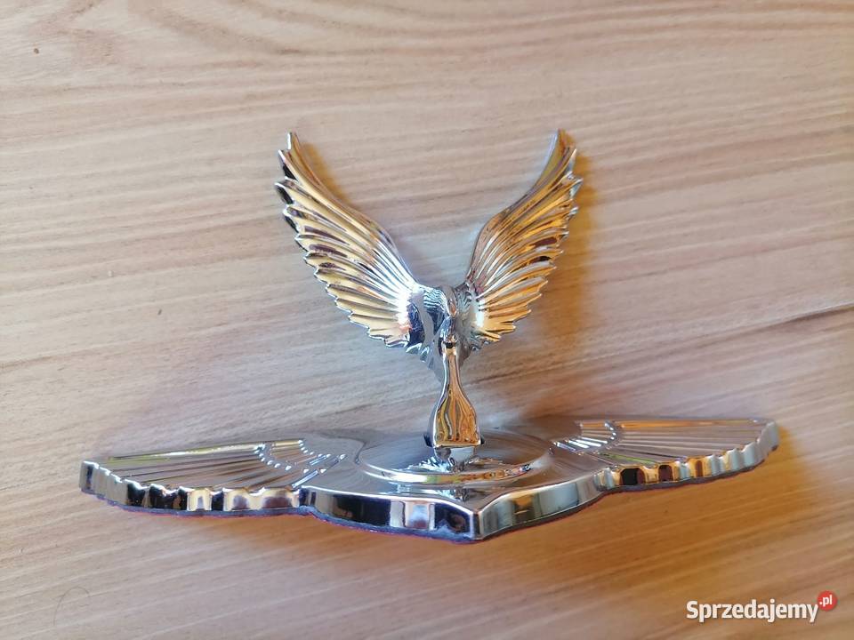 Metalowy chromowany Ornament Orła Konstantynów Łódzki