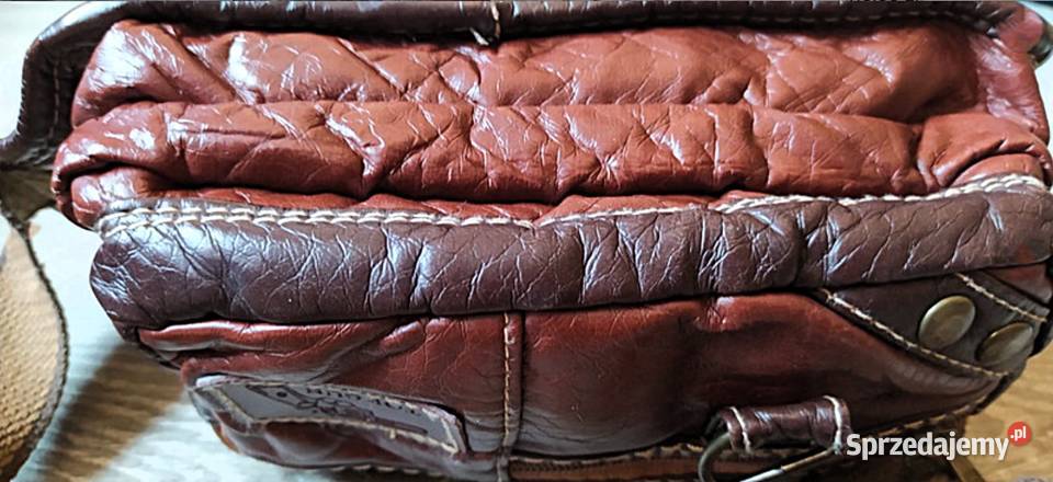 Unikatowa Saszetka Skóra Naturalna TopGun Inny rodzaj  Poraj