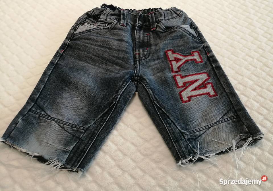 Krótkie spodenki dżinsowe chłopięce NY 128 Spodnie Czeladź sprzedam