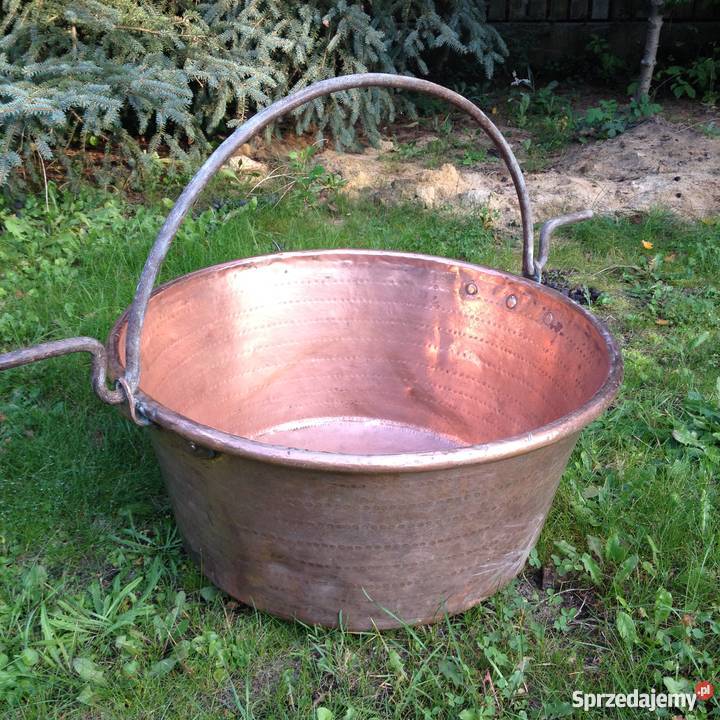 Duży miedziany kocioł pojemność 65 litrów Warszawa
