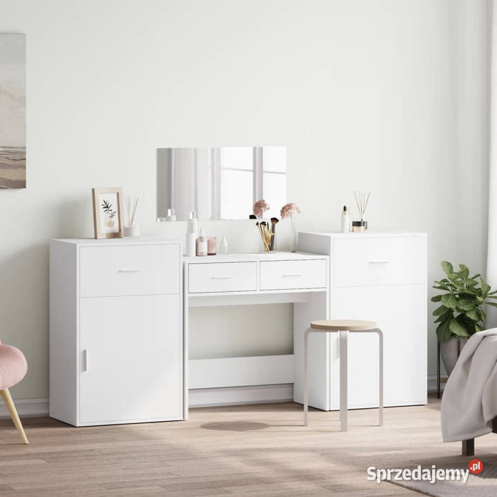 4częściowy zestaw mebli z toaletką biały sprzedam