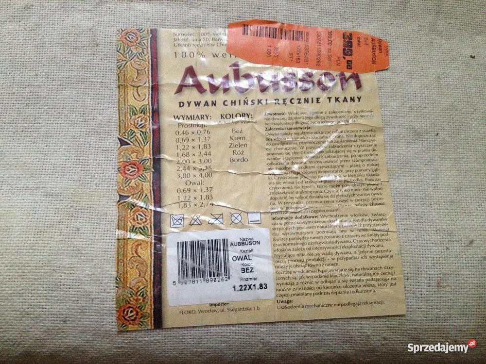 chiński dywan elipsa 100 wełna Warszawa Warszawa