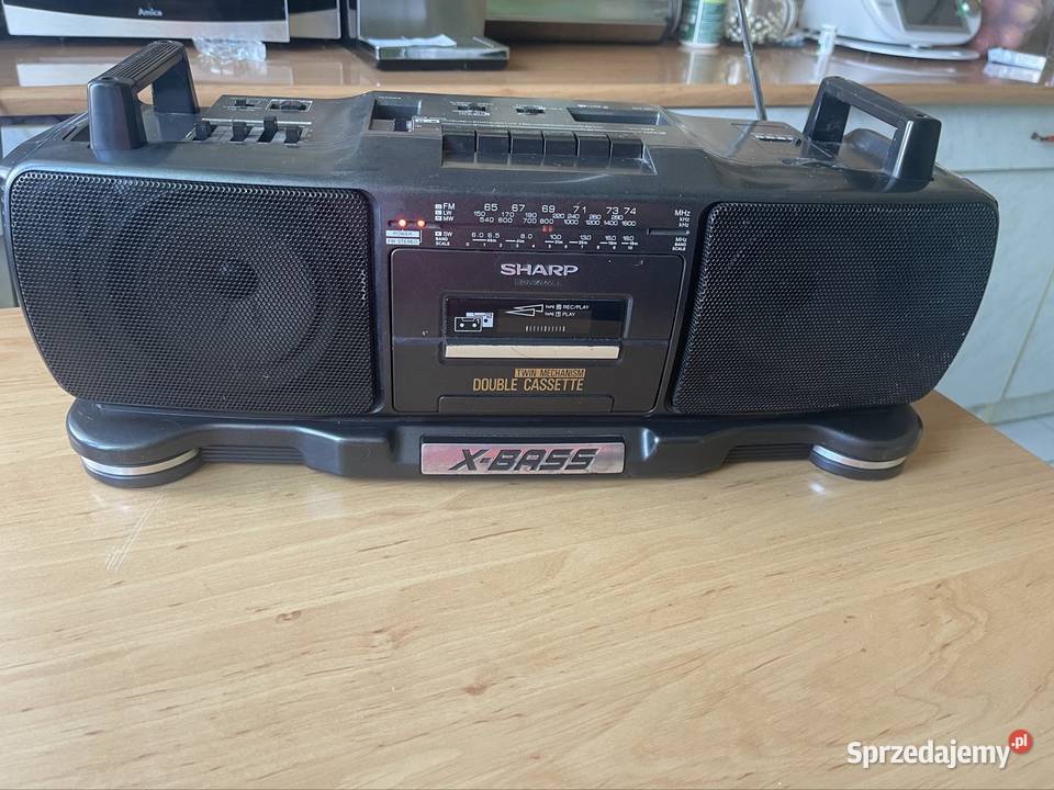 Radiomagnetofon dwukasetowy sharp Grudziądz