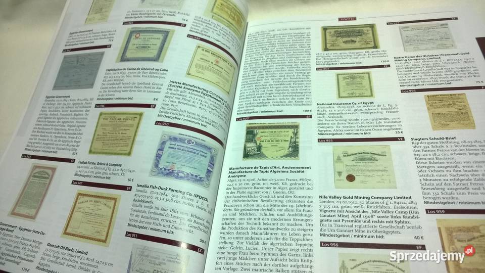 katalog aukcyjny papierów wartościowych 55 Warszawa