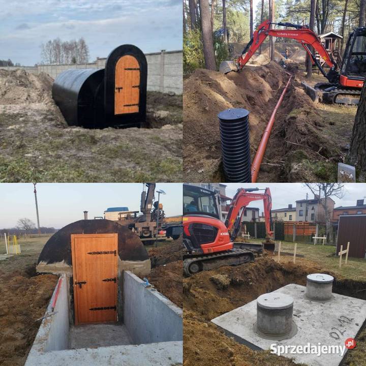 Piwnice betonowe schrony szamba Zgierz