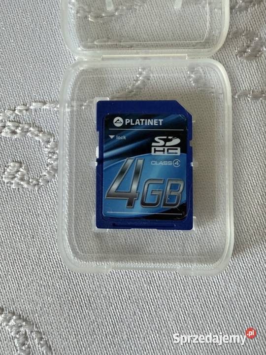 Karta pamięci Platinet SDHC 4GB Class 4 etui SD Czerwionka-Leszczyny sprzedam