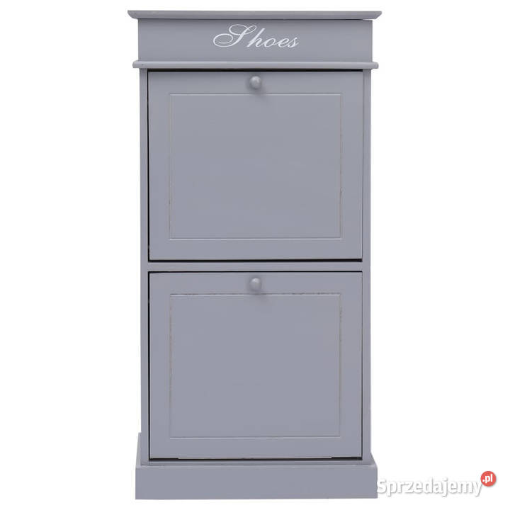 Szafka na buty szara 50 x 28 x 98 drewno Warszawa