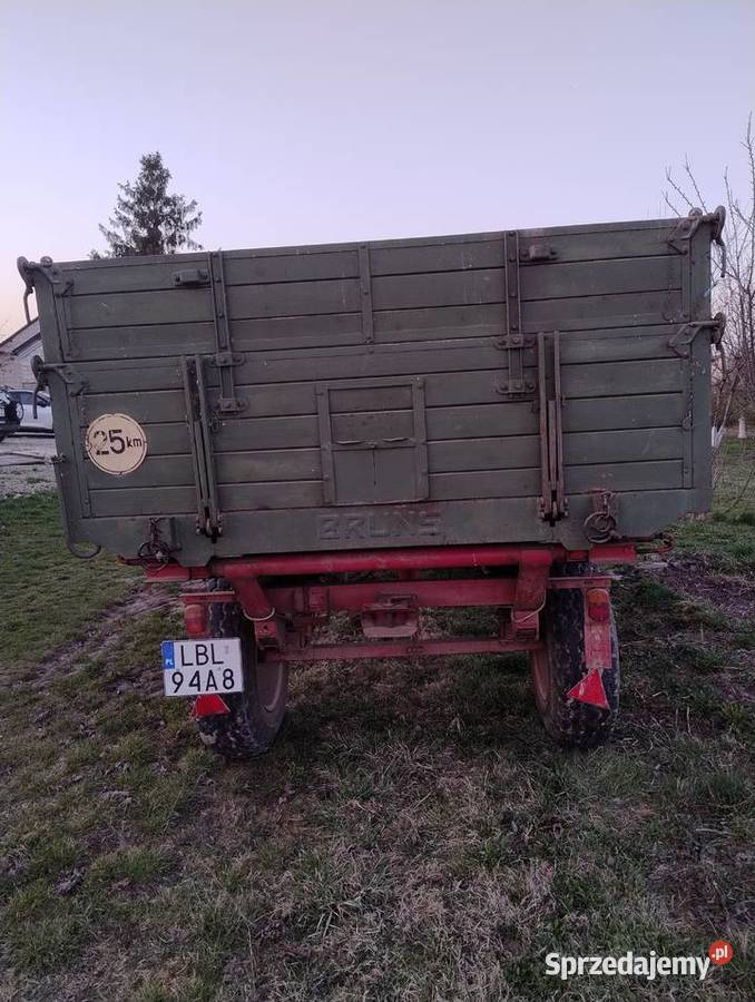 Przyczepa rolnicza Bruns 8t lubelskie Babice