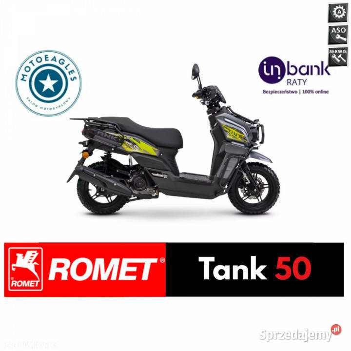 Romet inny Skuter Romet TANK 50 Raty Dowóz wielkopolskie Bicz