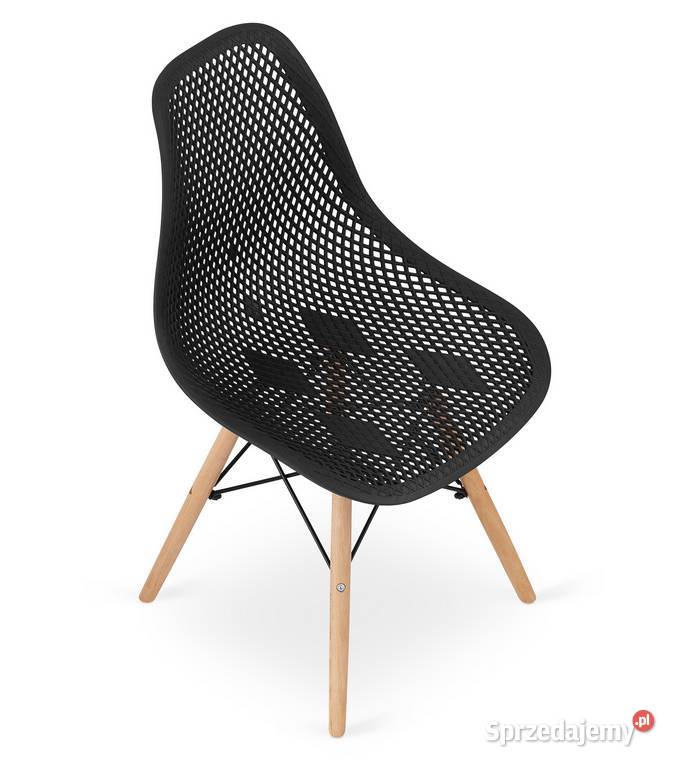 Krzesło DSW biurowe ażurowe NOWOCZESNE czarne Choroszcz