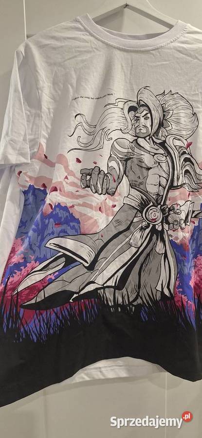 Nowy biały podkoszulekTshirt z motywem gry Yasuo Rozmiar L małopolskie Tarnów