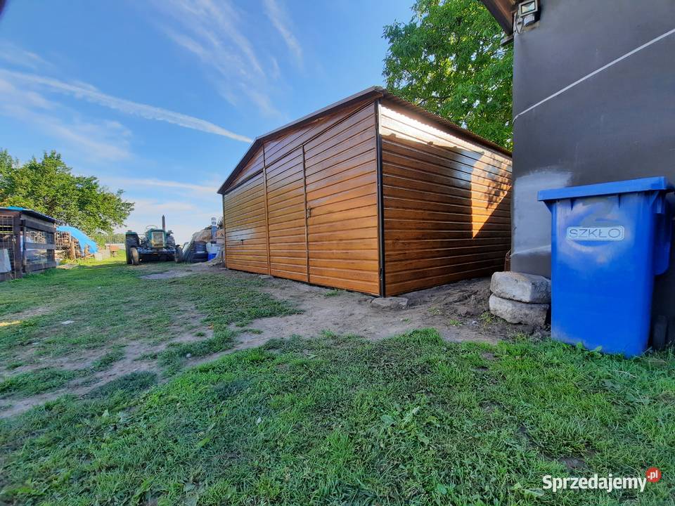 GARAŻ BLASZANY Złoty Dąb Wiaty Garaże Wiata 6x6 Lubliniec