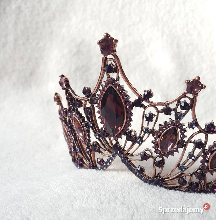 Korona czarna królowa wróżka wiedźma bal wesele Zegarki i Biżuteria Szczecin