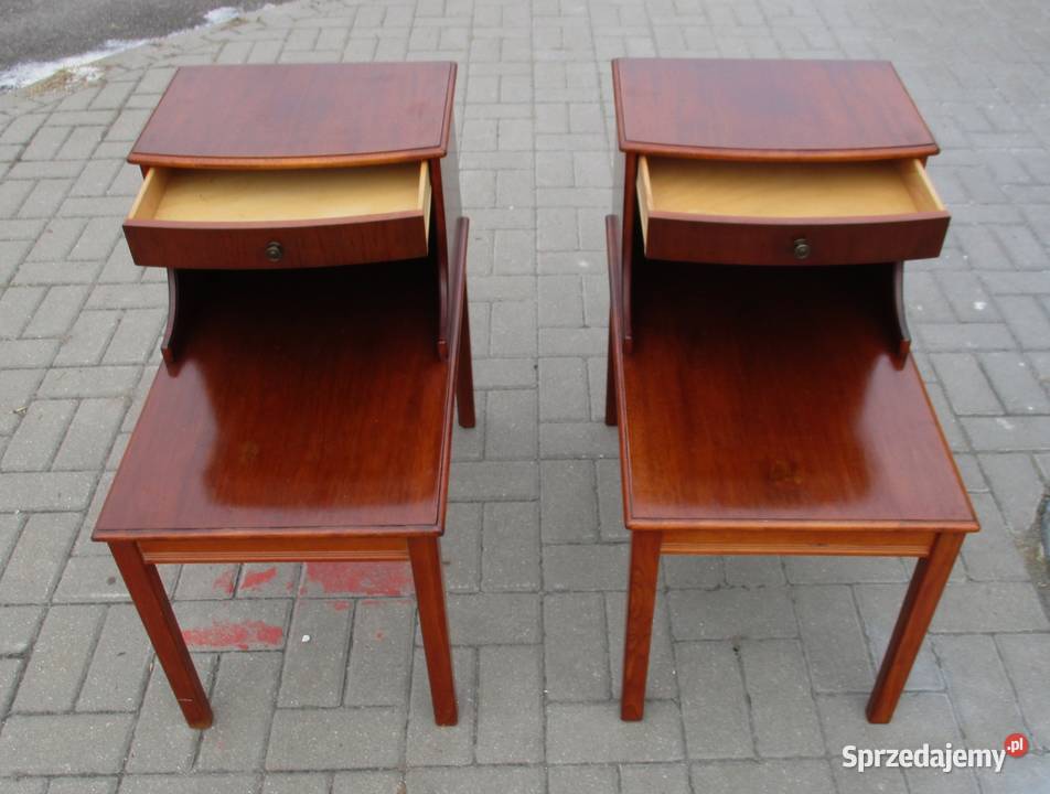 Para stolików nocnychSzwecja lata 60