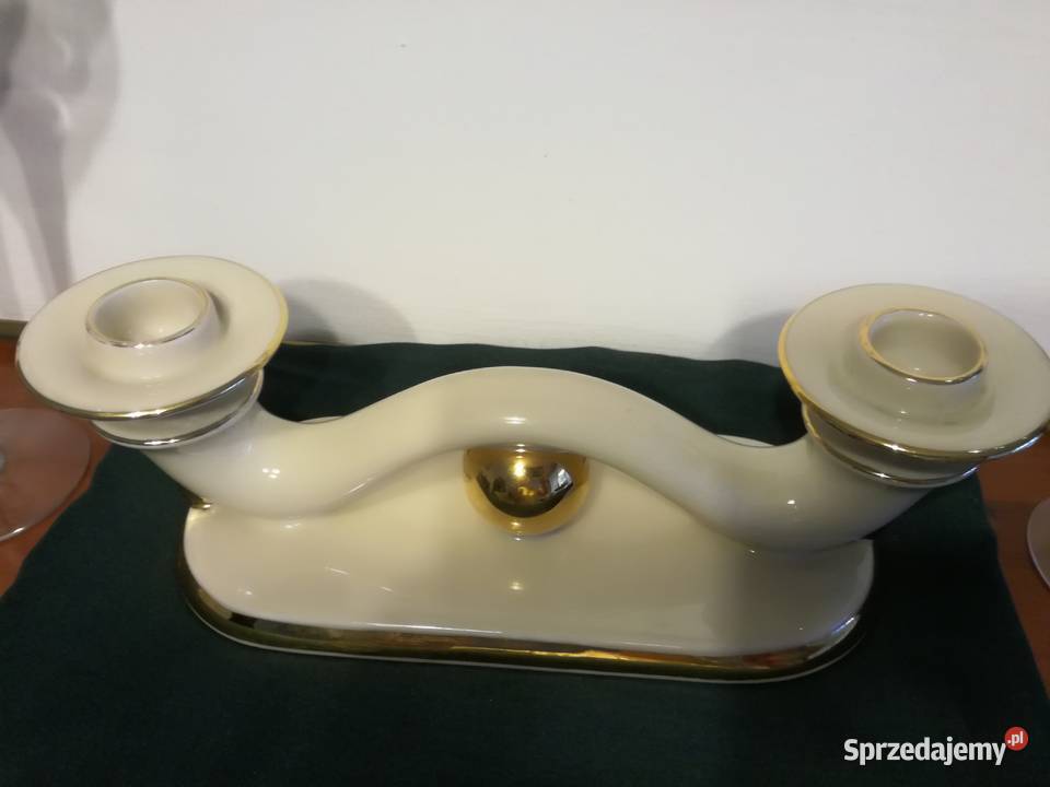 Przepiękny stary świecznik Hertel Jacob Bavaria śląskie