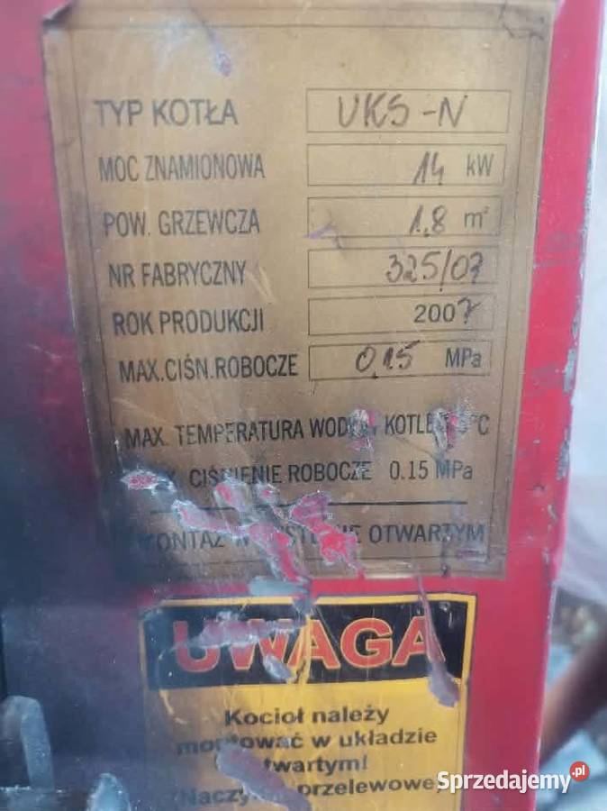 Sprzedam piec CO Feliksów sprzedam