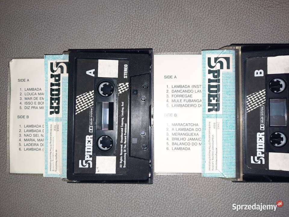 Kasety magnetofonowe Lambada Part 1 i Lambada sprzedam