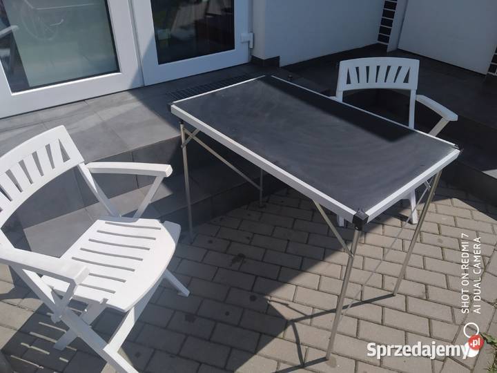 Zestaw wypoczynkowy składany ogród balkon Reda