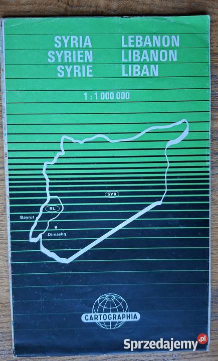 Libanon 11 000 000 Cartographia mapa Kraków