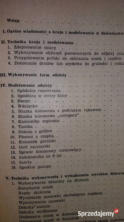 krój i modelowanie krawiectwo książki Warszawa sprzedam