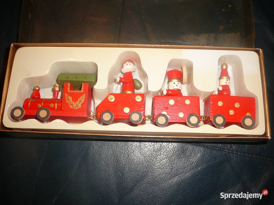 Pociąg mały drewno ozdoba Wrocław