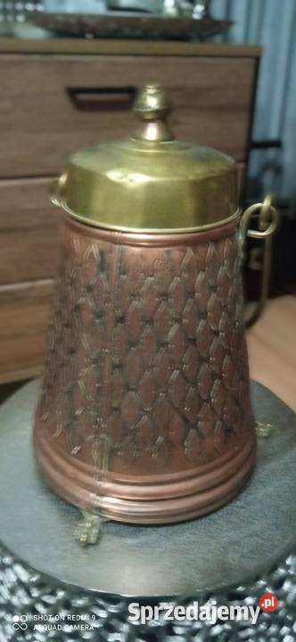 Kanka pojemnik parasolnik węglarka miedziana z Pozostałe Białystok