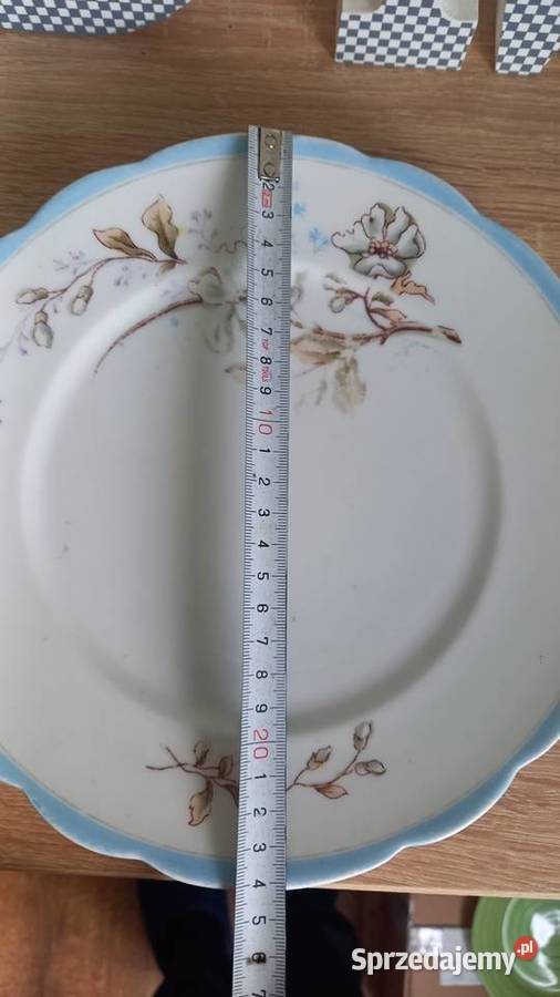 Porcelana Kuzniecow carska Rosja talerze 3 Porcelana i szkło Tychy
