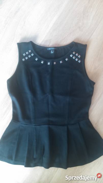 Bluzka z baskinką i ćwiekami MANGO rozmiar 38 Mszana Dolna