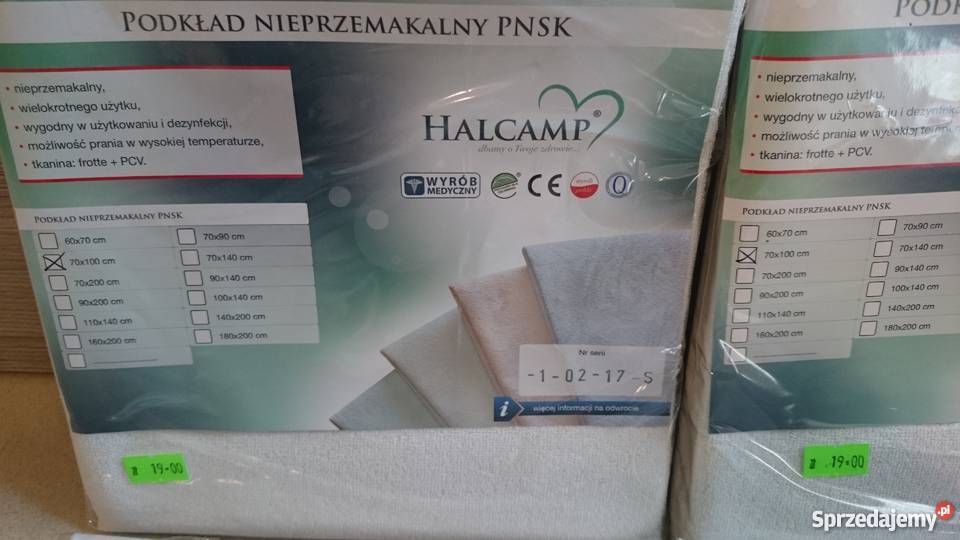 Podkład 70x100 nieprzemakalny PNSK Halcamp