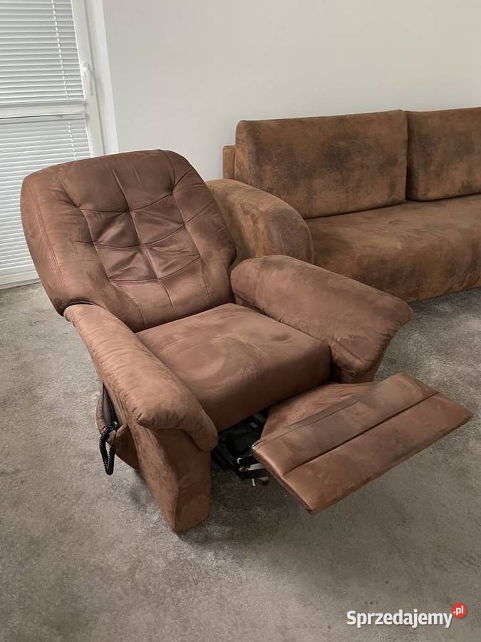 OKAZJA Fotel z funkcją relax sterowany pilotem