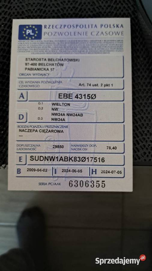 Naczepa WIELTON NW24AB Kleszczów