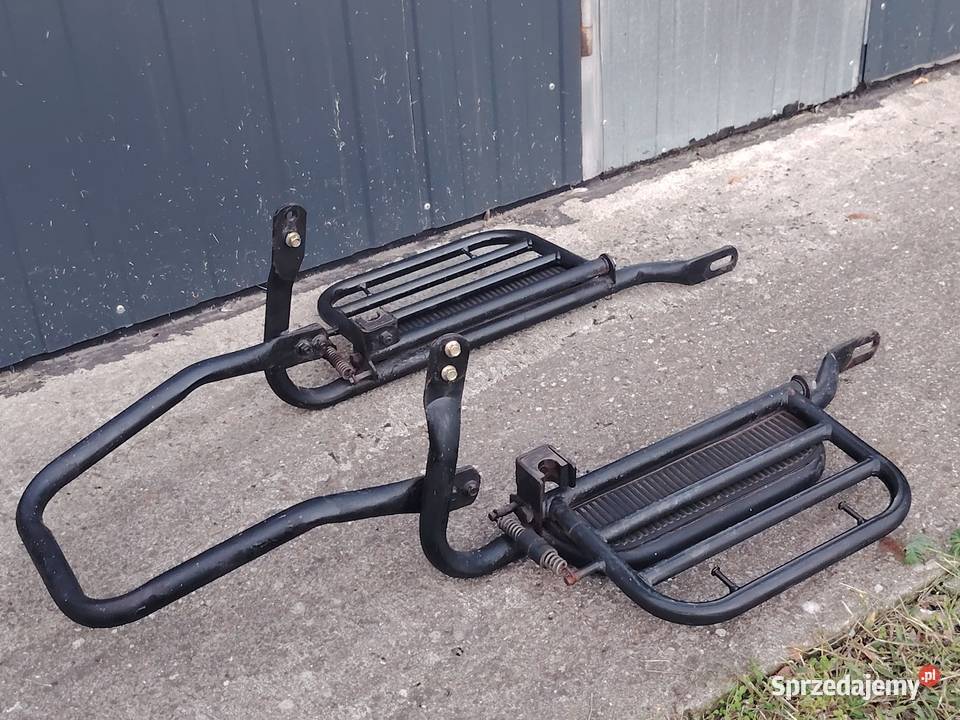 Podnóżki pasażera bagażniki boczne motocyklowe Świerczów