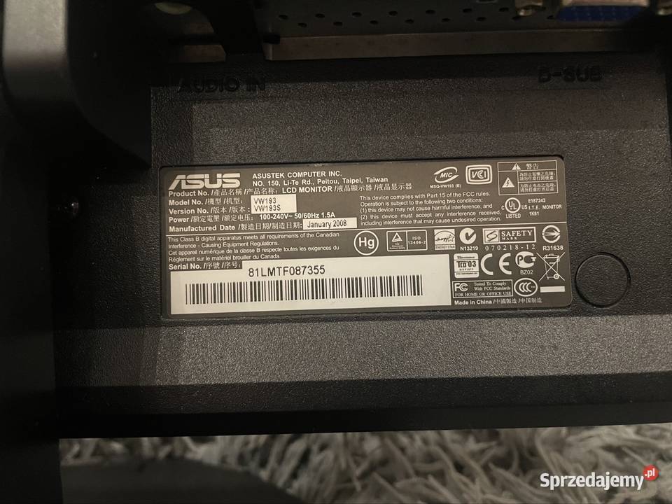 Monitor Asus Piekary