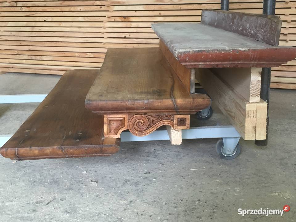 STARE ZABYTKOWE SCHODY DĘBOWE mazowieckie Radzymin