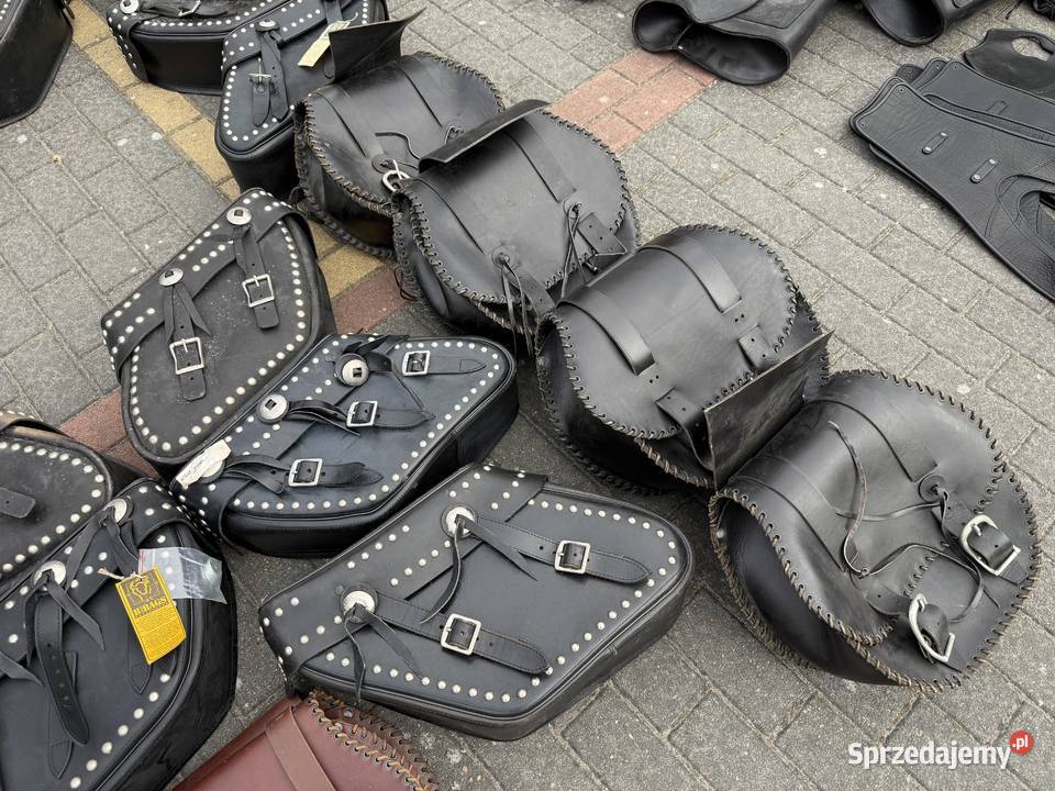 OKAZJA HURT Akcesoria motocyklowe ze SKÓRY Sakwy Sakwy i torby Kolno sprzedam