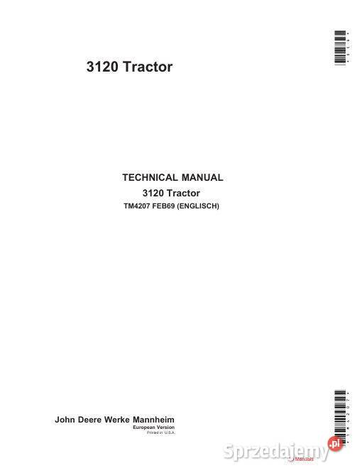 John Dere 3120 ciągnik instrukcja naprawy Kielce