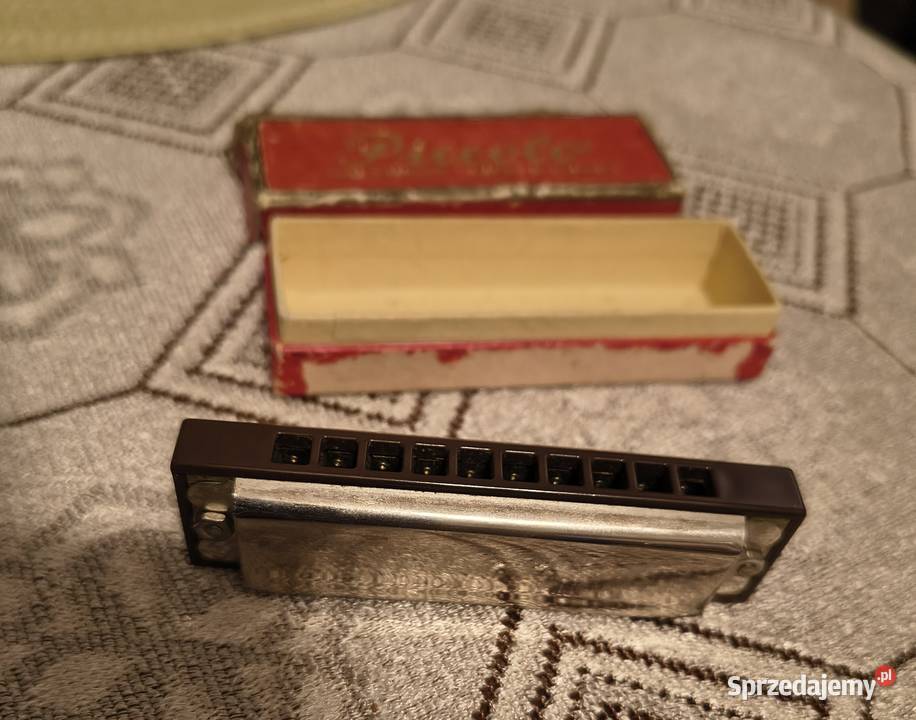 Harmonijka Piccolo zabytkowa opakowanie łódzkie