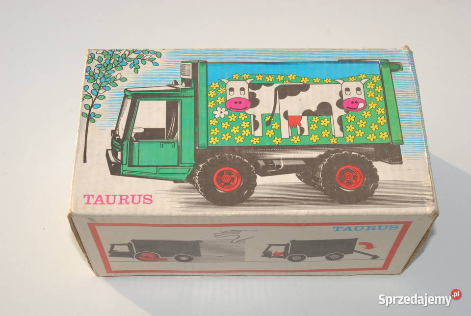 Stara zabawka ciężarówka metalowy Grip TAURUS śląskie Cieszyn