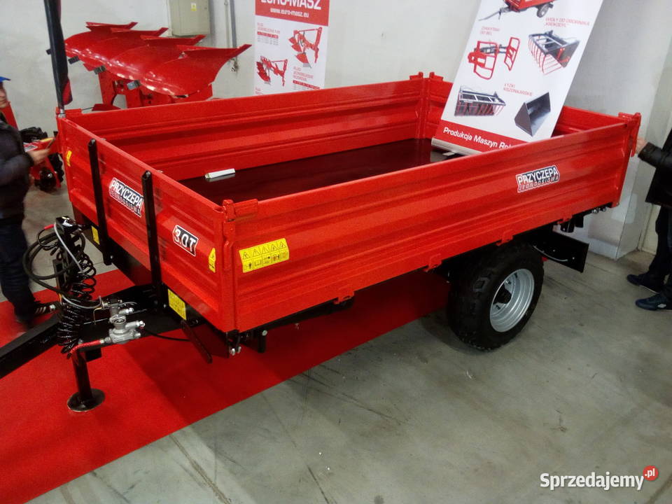 Przyczepa rolnicza ładowność 3t EuroMasz nieuszkodzony Maszyny rolnicze Kielce