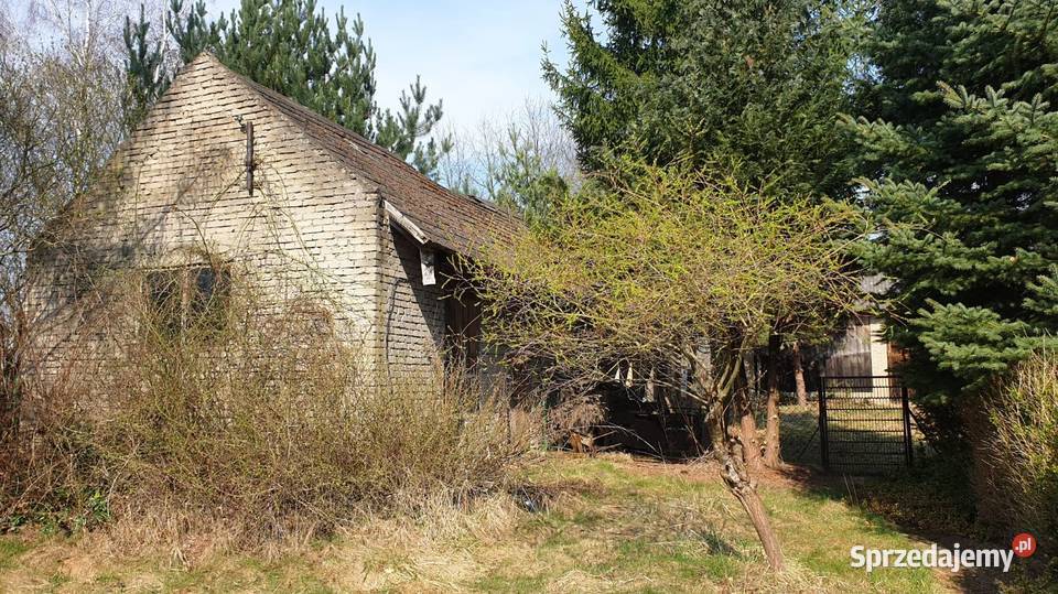 Działka dom budynki gospodarcze metalowe Justynów