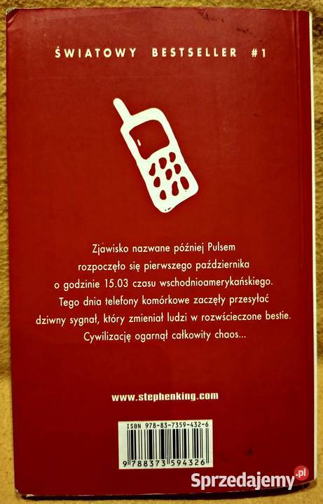 Książka Komórka S King Książki i Podręczniki Warszawa sprzedam