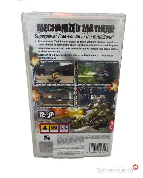 Gra BattleZone PlayStation Portable warmińsko-mazurskie Elbląg